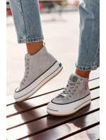 Zateplené Dámské Tenisky Na Platformě Eko Kůže Big Star model 21669567 Modré - Big Star Shoes