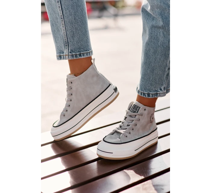 Zateplené Dámské Tenisky Na Platformě Eko Kůže Big Star model 21669567 Modré - Big Star Shoes