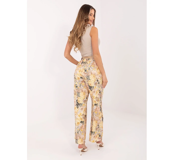 Spodnie IT SP model 22074627 żółty - FPrice Spodnie IT SP model 22074627 żółty - FPrice
