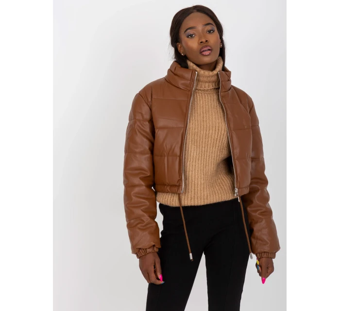 Dámsky kabát NM KR D2 3820 hnedý