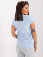 Bluzka RV BZ model 19741229 jasny niebieski - FPrice Bluzka RV BZ model 19741229 jasny niebieski - FPrice