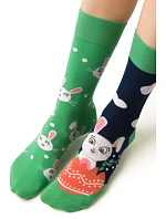 Dámske asymetrické ponožky 078