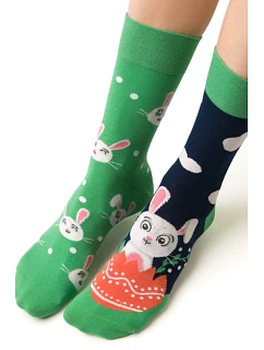 Dámske asymetrické ponožky 078