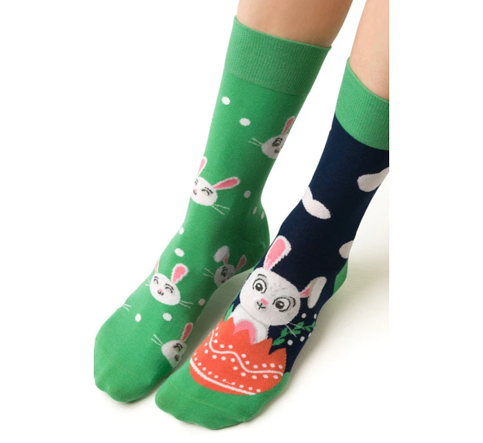 Dámske asymetrické ponožky 078