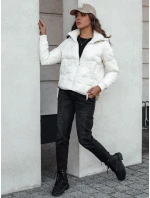 Dámska zimná bunda FASHWARM krátka prešívaná s kapucňou biela FashionStreet TY4637 Dámska zimná bunda FASHWARM krátka prešívaná s kapucňou biela FashionStreet TY4637
