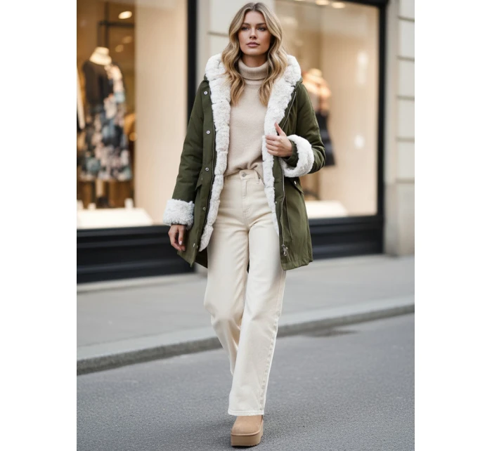 Dámská zimní bunda zelená Dstreet model 21982592 - FashionStreet