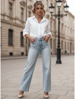 Dámské džínové kalhoty s kamínky blue Dstreet model 21985446 - FashionStreet