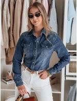 Dámska džínsová košeľa NAPSTIPS modrá FashionStreet DY0468