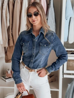 Dámska džínsová košeľa NAPSTIPS modrá FashionStreet DY0468