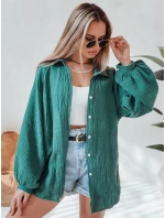Dámská mušelínová košile oversize zelená Dstreet model 21989188 - FashionStreet