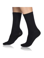 Zimné bambusové ponožky BAMBUS CASUAL SOCKS - BELLINDA - čierne