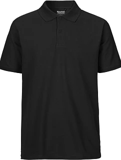 O Pánské piqué polo z bio bavlny black model 22503642 - Neutral