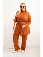 Dámske 3-dielne Camel Set Plus Size