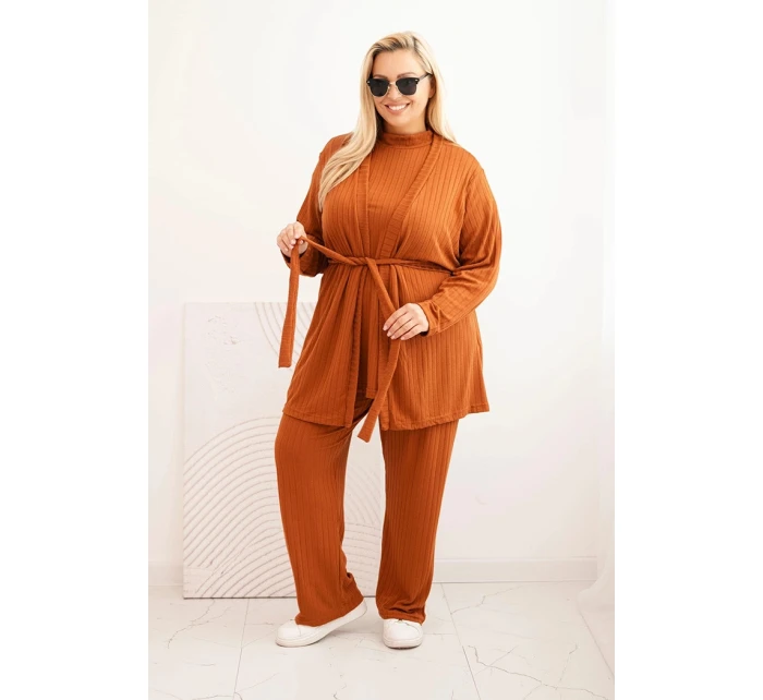 Dámske 3-dielne Camel Set Plus Size