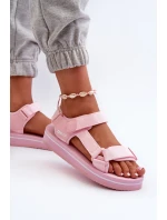 Dámské sandály na platformě Big Star model 21664478 růžové - Big Star Shoes