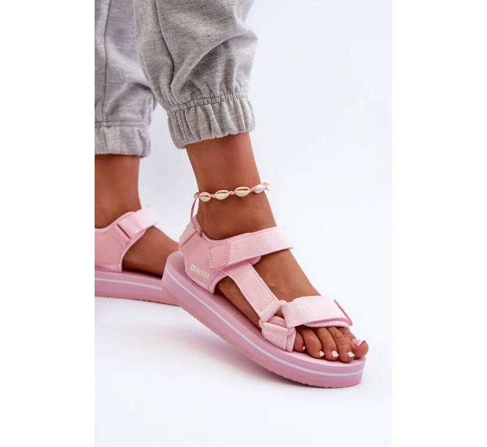 Dámské sandály na platformě Big Star model 21664478 růžové - Big Star Shoes