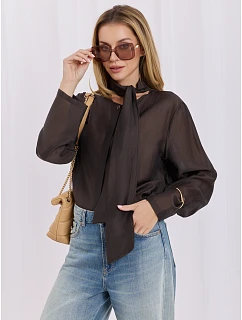 Košeľa IT KS 28878.59 tmavohnedá