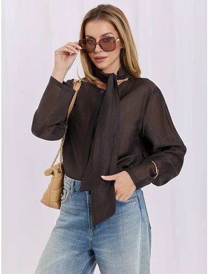 Koszula IT KS model 22174359 ciemny brązowy - FPrice
