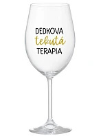 DEDKA'S LIQUID THERAPY - priehľadný pohár na víno 350 ml