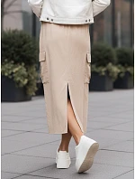 maxi sukně světle béžová Dstreet model 21975230 - FashionStreet maxi sukně světle béžová Dstreet model 21975230 - FashionStreet