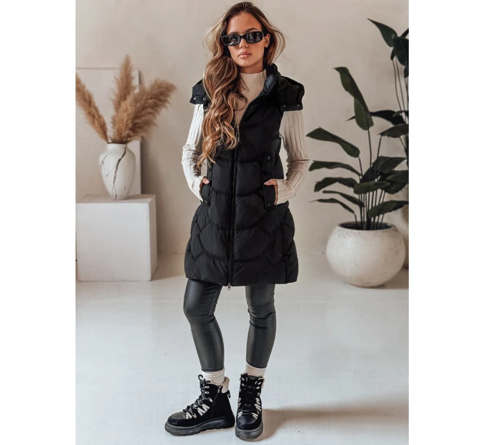 Dámská zateplená prošívaná vesta černá Dstreet model 21991348 - FashionStreet