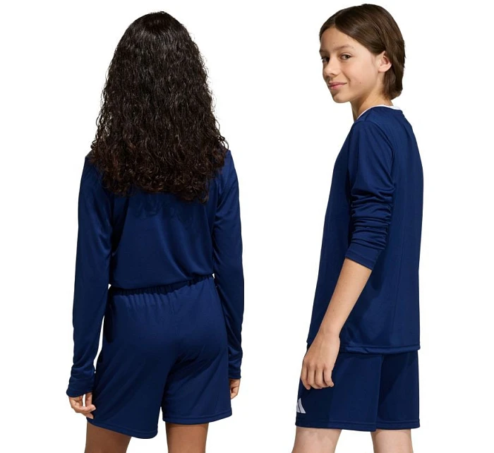 Adidas Entrada 26 detské tričko s dlhým rukávom tmavomodré KF5877