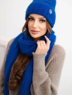 Dámská souprava čepice a dlouhý šál z měkké příze model 21461084 - K-Fashion