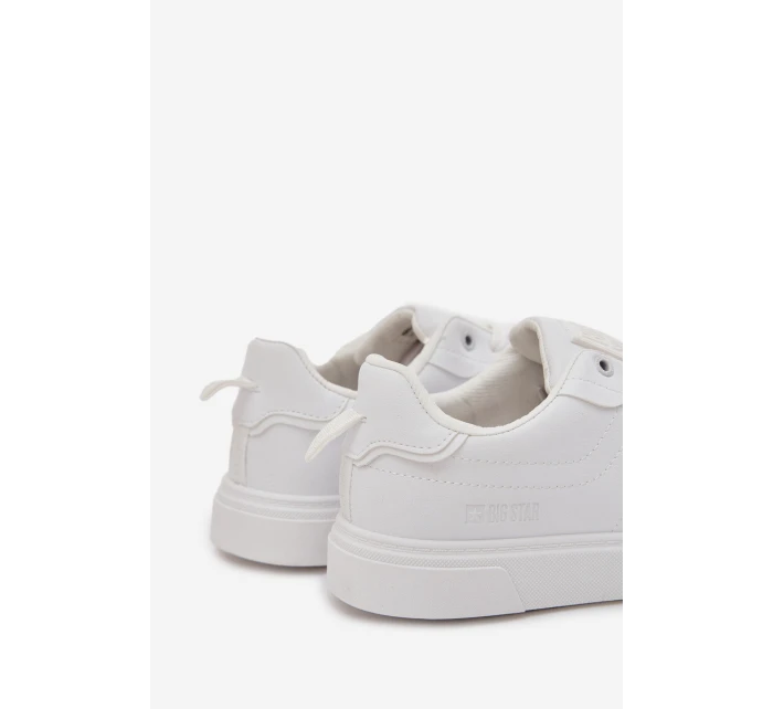 Trampki Sneakersy Męskie Z Eko Skóry Big Star OO174118 Białe