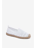 Dámske espadrilky zo sieťoviny v bielej farbe Candessa