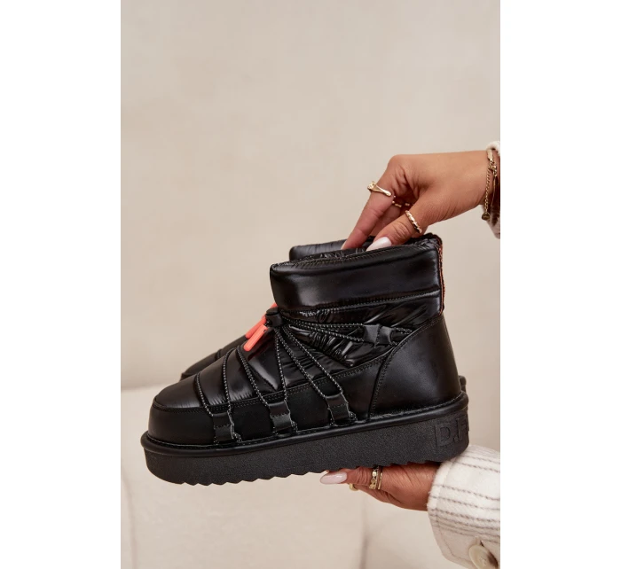 Dámske snežnice D.Franklin na platforme - čierne Dámske snežnice D.Franklin na platforme - čierne