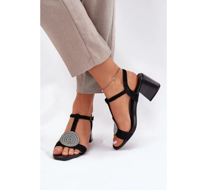 Sandále na podpätku model 211368 Krok vo veľkom štýle