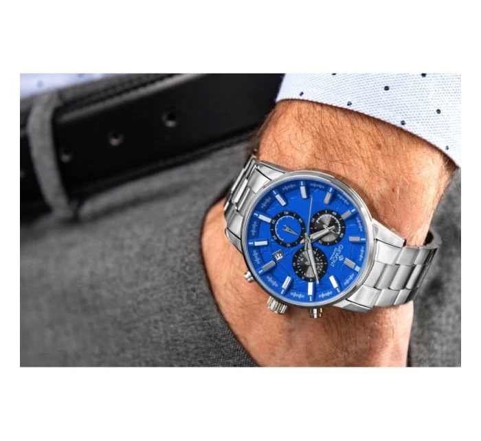 Pánské hodinky Chronograph Sapphire Silver Blue model 21807515 - Giewont Pánské hodinky Chronograph Sapphire Silver Blue model 21807515 - Giewont