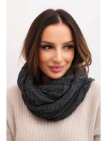 Dámský pletený vlněný komín měkký a teplý model 21866344 grafitový - K-Fashion Dámský pletený vlněný komín měkký a teplý model 21866344 grafitový - K-Fashion