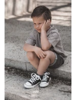 Dziecięce Wysokie Trampki Czarne Filemon Dziecięce Wysokie Trampki Czarne Filemon