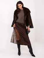 Sukňa MI SD 3287.36 hnedá