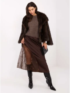 Sukňa MI SD 3287.36 hnedá