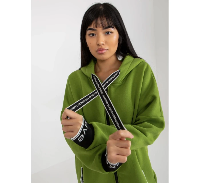 Dámska mikina RV BL 6832.10 svetlo zelená