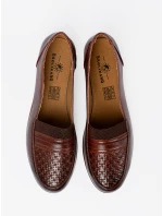 Módne dámske hnedé topánky na klinoch Módne dámske hnedé topánky na klinoch