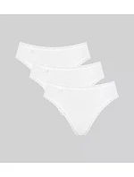 Dámské kalhotky Sloggi 24/7 Cotton Lace Tai C3P bílé Dámské kalhotky Sloggi 24/7 Cotton Lace Tai C3P bílé