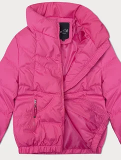 Růžová prošívaná bunda se stojáčkem Miss model 21410892 - Miss TiTi