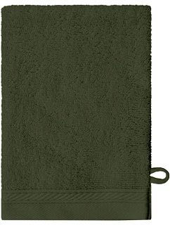 The One Towelling Organic Washcloth Žínka z organickej bavlny 48.1080 olivovo zelená