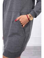 Šaty s kapucí grafitové Šaty s kapucí grafitové