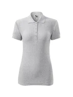 Bavlnené dámske polo tričko svetlosivé