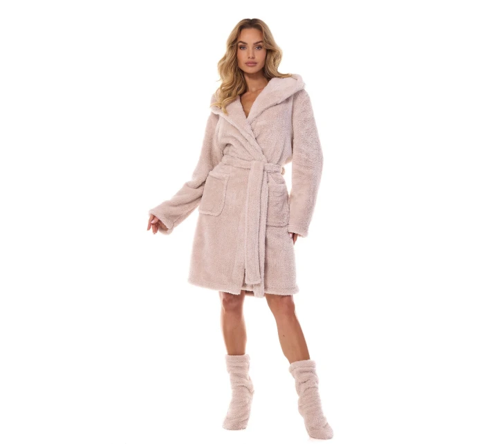 Dámske teplé ponožky 2407 Powder pink - L&L