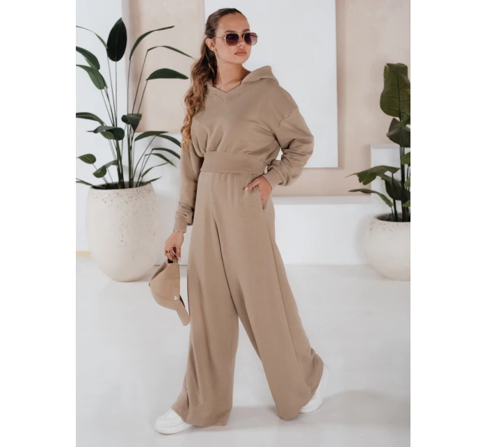 Dámský komplet kalhot a mikiny beige Dstreet model 21970730 - FashionStreet