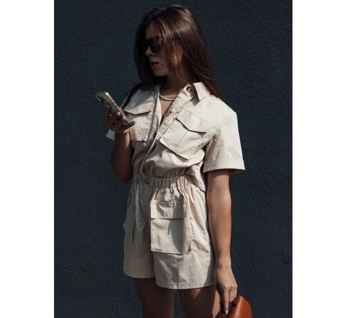 Béžový overal BROST FashionStreet EY2538