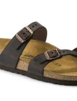 Birkenstock Dámske žabky Mayari Habana Narrow foot z nubukovej kože hnedé (0171323) Birkenstock Dámske žabky Mayari Habana Narrow foot z nubukovej kože hnedé (0171323)