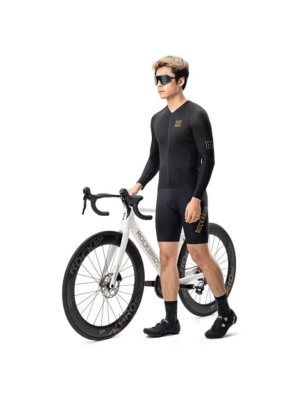 Cyklistický dres s dlouhým rukávem Diamond velikost černý model 22114133 - Rockbros Cyklistický dres s dlouhým rukávem Diamond velikost černý model 22114133 - Rockbros
