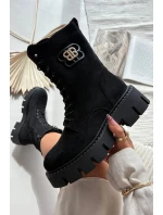 Zateplené workery dámské s ozdobou černé model 21708935 - Boto Zateplené workery dámské s ozdobou černé model 21708935 - Boto