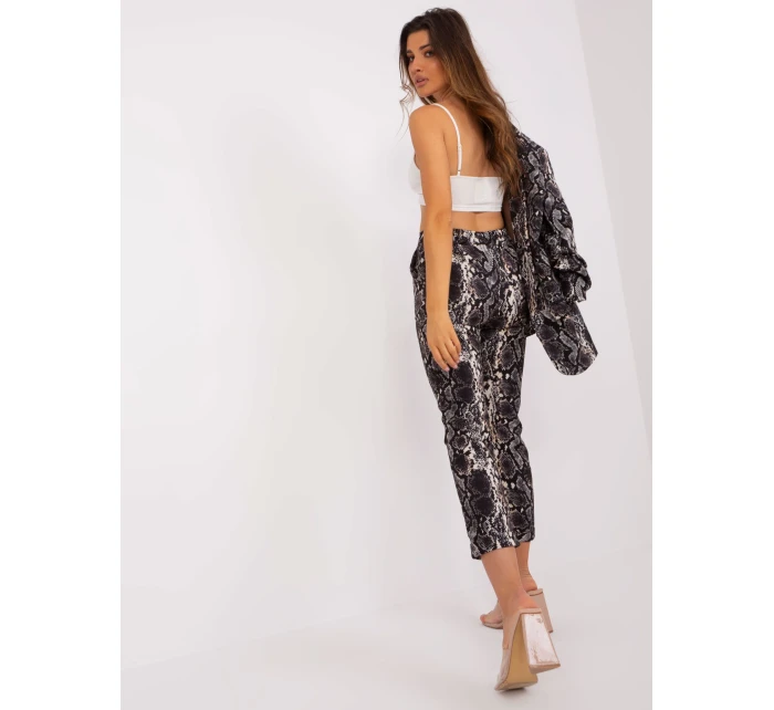 DHJ nohavice SP 13926 7.52P čierna a béžová DHJ nohavice SP 13926 7.52P čierna a béžová